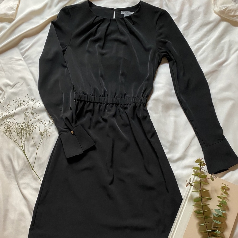 H&M Black Long Sleeve Dress